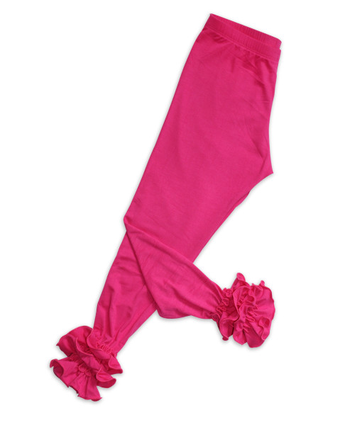 Girl Hot Pink Ruffle Pants 