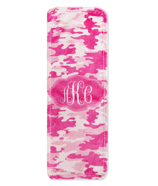 pink camouflage burp cloth