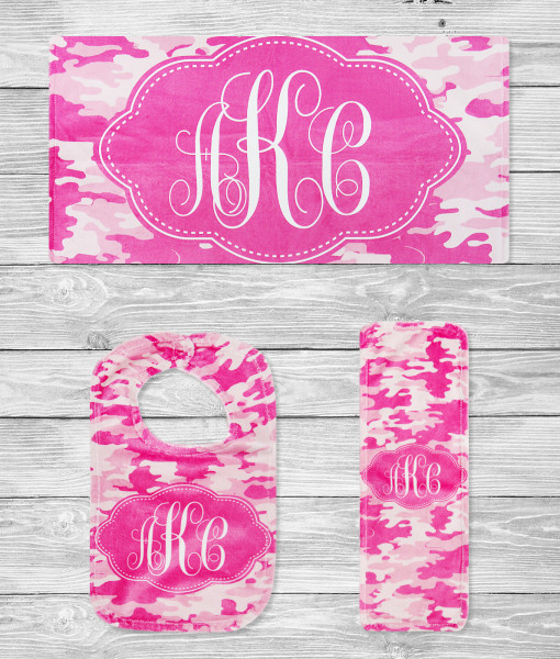 pink camouflage comfort gift set