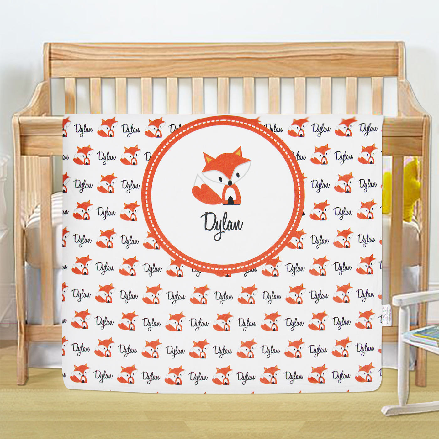 Personalised Baby Fox Comforter 