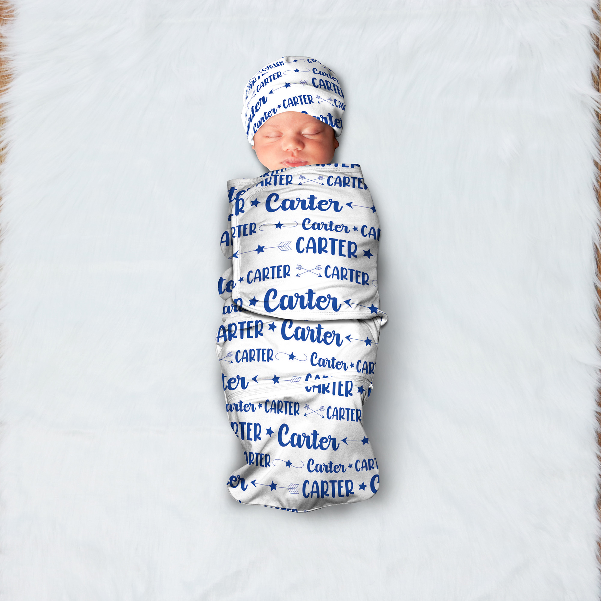 Personalized baby swaddle